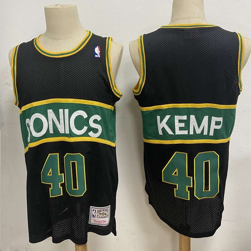 Seattle Sounders Black #40 KEMP Classics Basketball Jersey (Stitched) Seattle Sounders Black #40 KEMP Classics Basketball Jersey (Stitched)