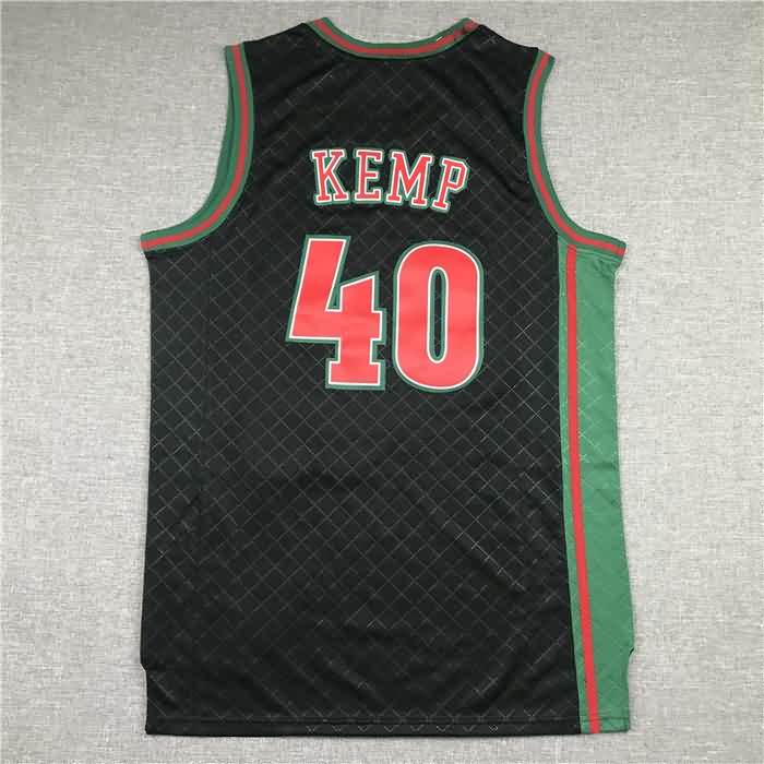 Seattle Sounders 1995/96 Black #40 KEMP Classics Basketball Jersey (Stitched)