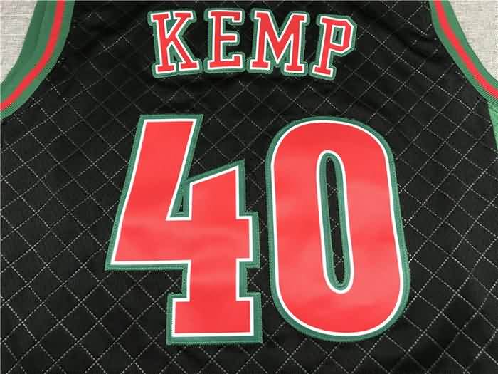 Seattle Sounders 1995/96 Black #40 KEMP Classics Basketball Jersey (Stitched)