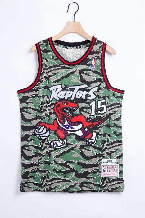 Toronto Raptors 1996/97 Camouflage #15 CARTER Classics Basketball Jersey (Stitched) Toronto Raptors 1996/97 Camouflage #15 CARTER Classics Basketball Jersey (Stitched)