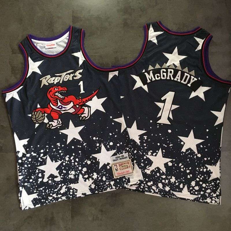 Toronto Raptors 1998/99 Black #1 McGRADY Classics Basketball Jersey 02 (Closely Stitched) Toronto Raptors 1998/99 Black #1 McGRADY Classics Basketball Jersey 02 (Closely Stitched)
