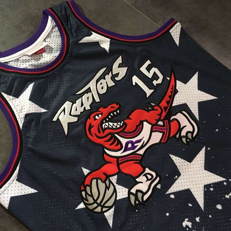 Toronto Raptors 1998/99 Black #15 CARTER Classics Basketball Jersey 02 (Closely Stitched)