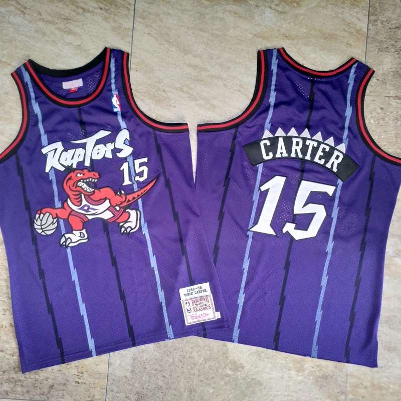 Toronto Raptors 1998/99 Purple #15 CARTER Classics Basketball Jersey (Closely Stitched) Toronto Raptors 1998/99 Purple #15 CARTER Classics Basketball Jersey (Closely Stitched)