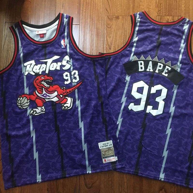 Toronto Raptors 1998/99 Purple #93 BAPE Classics Basketball Jersey (Closely Stitched) Toronto Raptors 1998/99 Purple #93 BAPE Classics Basketball Jersey (Closely Stitched)