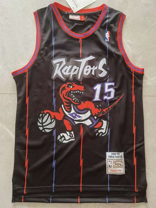 Toronto Raptors 1998/99 Black #15 CARTER Classics Basketball Jersey (Stitched) Toronto Raptors 1998/99 Black #15 CARTER Classics Basketball Jersey (Stitched)