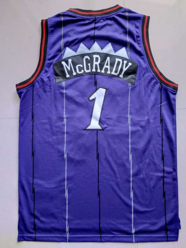 Toronto Raptors 1998/99 Purple #1 McGRADY Classics Basketball Jersey (Stitched)