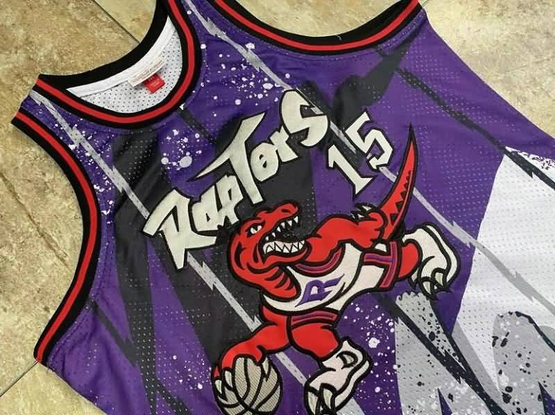 Toronto Raptors 1998/99 Purple #15 CARTER Classics Basketball Jersey 02 (Closely Stitched)
