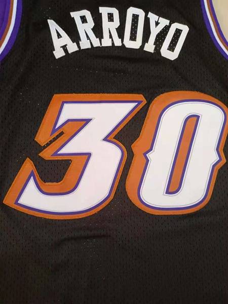 Utah Jazz 1991/92 Black #30 ARROYO Classics Basketball Jersey (Stitched)