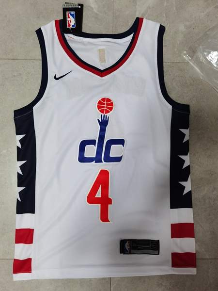 Washington Wizards 20/21 White #4 WESTBROOK City Basketball Jersey (Stitched) Washington Wizards 20/21 White #4 WESTBROOK City Basketball Jersey (Stitched)