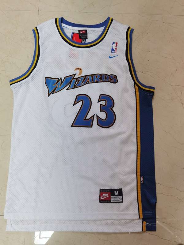 Washington Wizards White #23 JORDAN Classics Basketball Jersey (Stitched) Washington Wizards White #23 JORDAN Classics Basketball Jersey (Stitched)