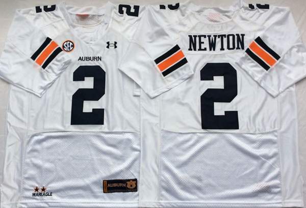 Auburn Tigers White #2 NEWTON NCAA Football Jersey Auburn Tigers White #2 NEWTON NCAA Football Jersey