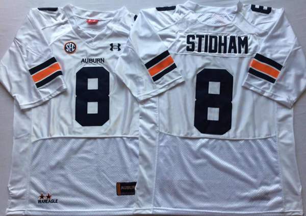 Auburn Tigers White #8 STIDHAM NCAA Football Jersey Auburn Tigers White #8 STIDHAM NCAA Football Jersey