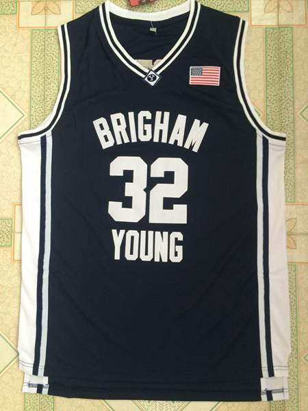 BYU Cougars Dark Blue #32 FREDETTE NCAA Basketball Jersey BYU Cougars Dark Blue #32 FREDETTE NCAA Basketball Jersey