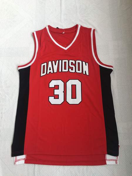 Davidson Wildcats Red #30 CURRY NCAA Basketball Jersey Davidson Wildcats Red #30 CURRY NCAA Basketball Jersey