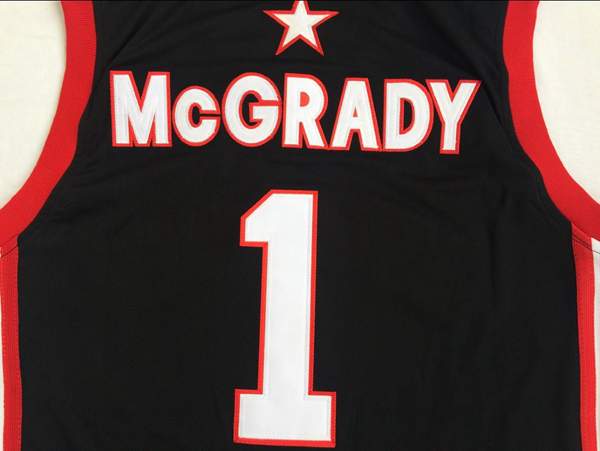 Mount Zion Black #1 MCGRADY Basketball Jersey