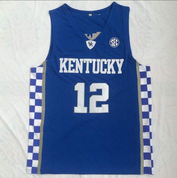 Kentucky Wildcats Blue #12 TOWNS NCAA Basketball Jersey Kentucky Wildcats Blue #12 TOWNS NCAA Basketball Jersey
