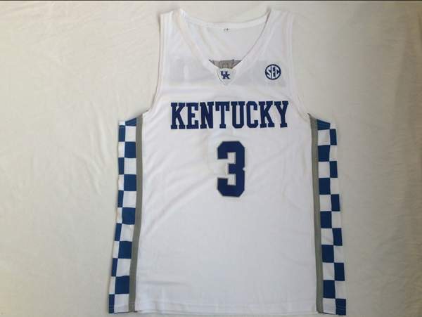 Kentucky Wildcats White #3 ADEBAYO NCAA Basketball Jersey Kentucky Wildcats White #3 ADEBAYO NCAA Basketball Jersey