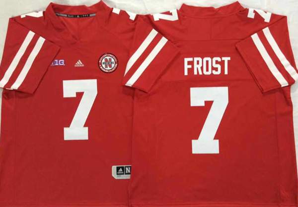Nebraska Huskers Red #7 FROST NCAA Football Jersey Nebraska Huskers Red #7 FROST NCAA Football Jersey