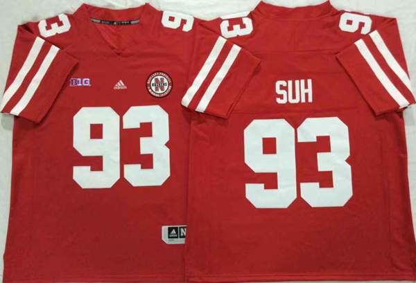 Nebraska Huskers Red #93 SUH NCAA Football Jersey Nebraska Huskers Red #93 SUH NCAA Football Jersey
