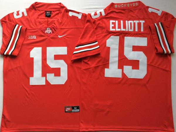 Ohio State Buckeyes Red #15 ELLIOTT NCAA Football Jersey
