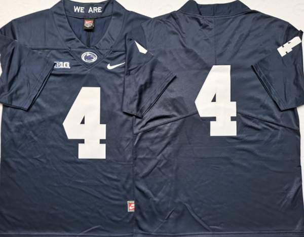 Penn State Nittany Lions Dark Blue #4 NCAA Football Jersey Penn State Nittany Lions Dark Blue #4 NCAA Football Jersey