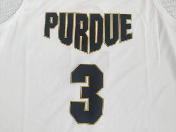 Purdue Boilermakers White #3 C.EDWARDS NCAA Basketball Jersey