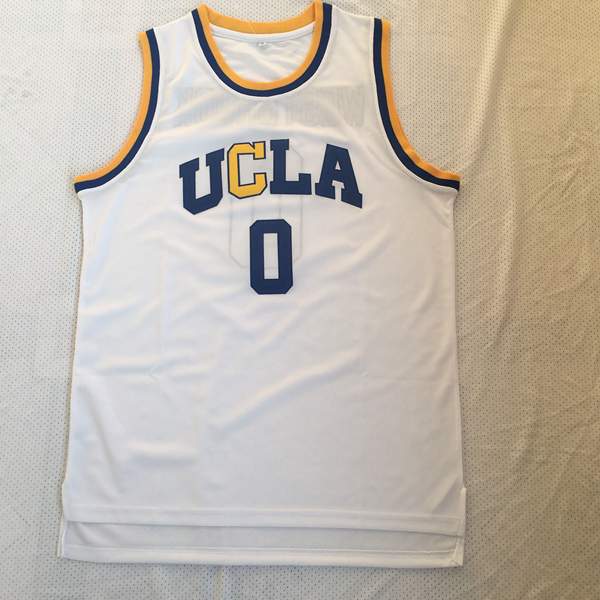 UCLA Bruins White #0 WESTBROOK NCAA Basketball Jersey UCLA Bruins White #0 WESTBROOK NCAA Basketball Jersey