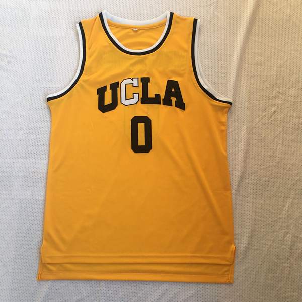 UCLA Bruins Yellow #0 WESTBROOK NCAA Basketball Jersey UCLA Bruins Yellow #0 WESTBROOK NCAA Basketball Jersey