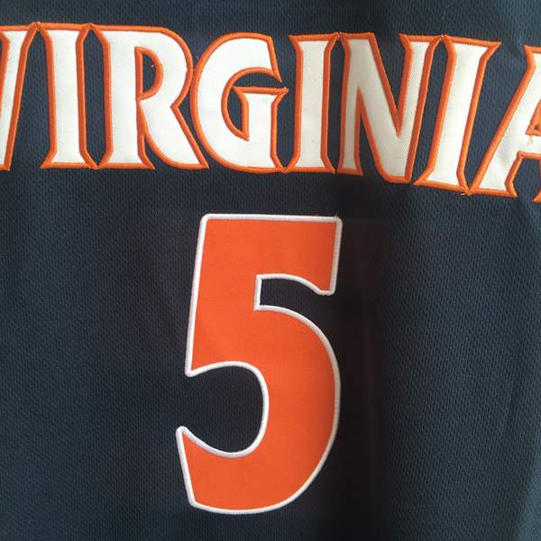 Virginia Cavaliers Dark Blue #5 GUY NCAA Basketball Jersey