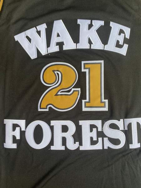 Wake Forest Demon Deacons Black #21 DUNCAN NCAA Basketball Jersey