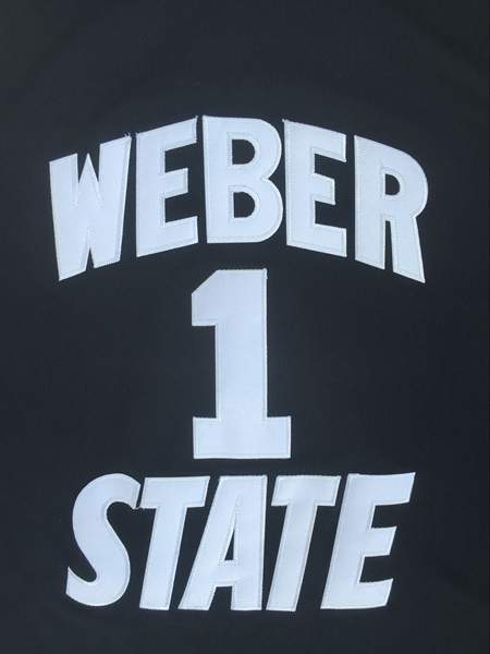 Weber State Wildcats Black #1 LILLARD NCAA Basketball Jersey