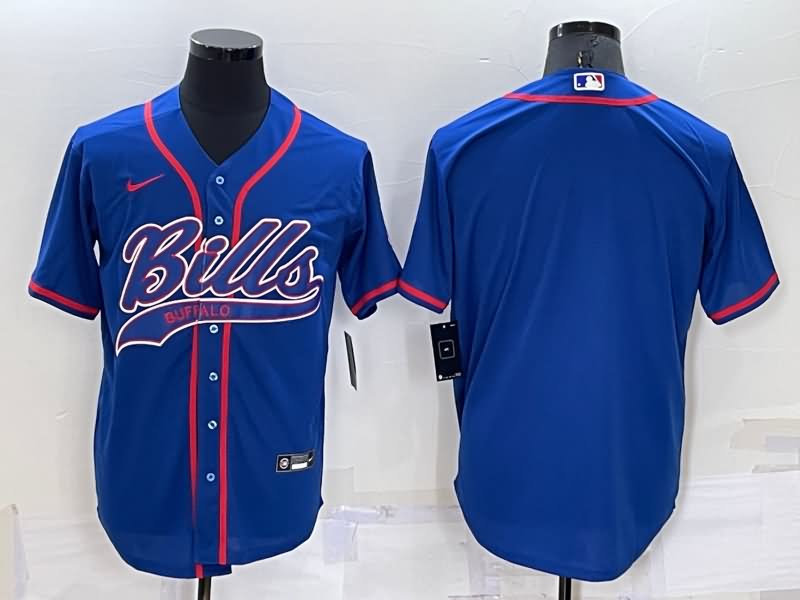 Buffalo Bills Blue MLB&NFL Jersey Buffalo Bills Blue MLB&NFL Jersey