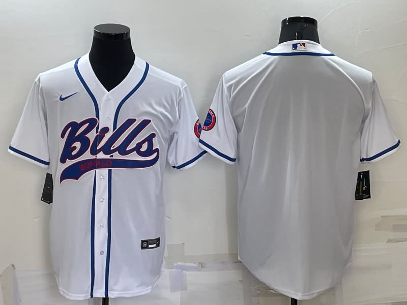 Buffalo Bills White MLB&NFL Jersey