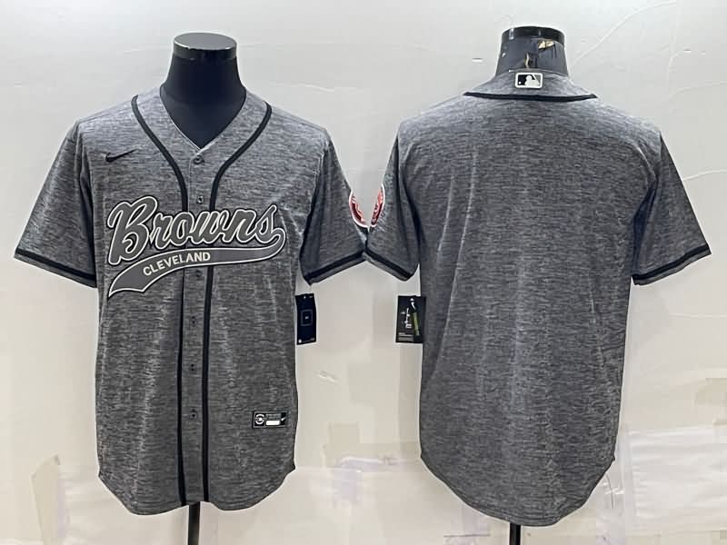 Cleveland Browns Grey MLB&NFL Jersey Cleveland Browns Grey MLB&NFL Jersey