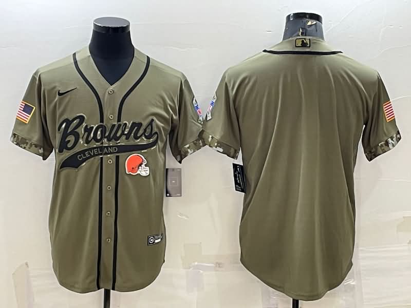 Cleveland Browns Olive Salute To Service MLB&NFL Jersey Cleveland Browns Olive Salute To Service MLB&NFL Jersey