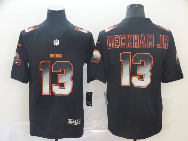 Cleveland Browns Black Smoke Fashion NFL Jersey