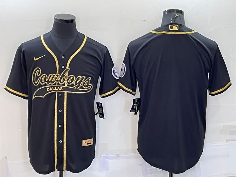 Dallas Cowboys Black Gold MLB&NFL Jersey Dallas Cowboys Black Gold MLB&NFL Jersey