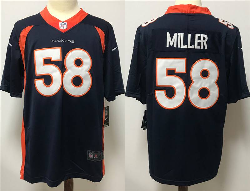 Denver Broncos Dark Blue NFL Jersey