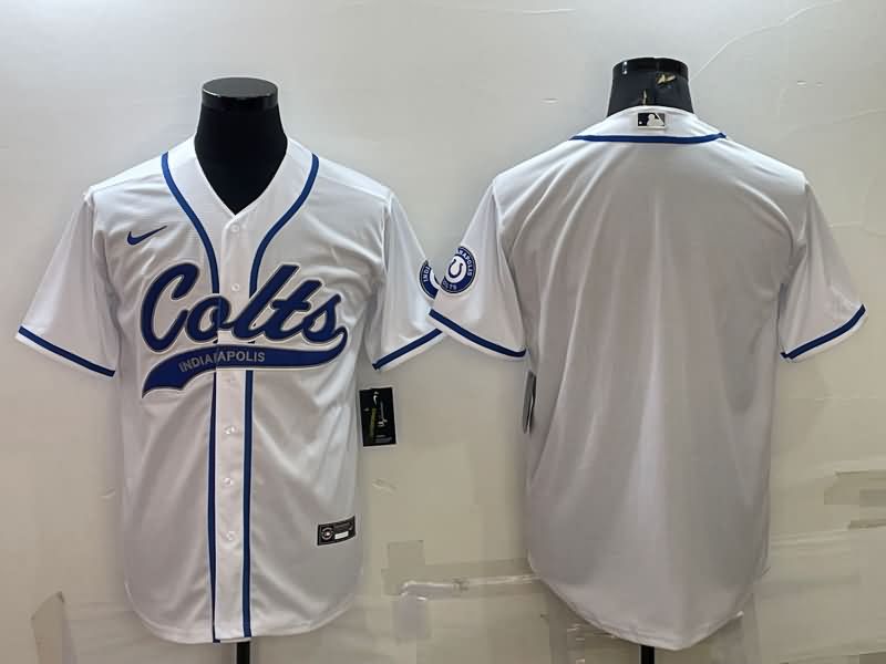 Indianapolis Colts White MLB&NFL Jersey Indianapolis Colts White MLB&NFL Jersey