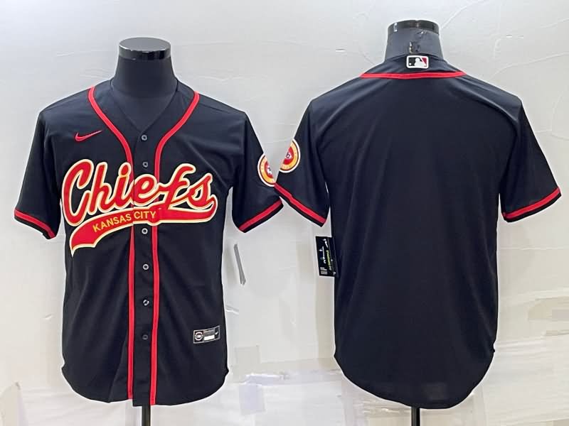Kansas City Chiefs Black MLB&NFL Jersey Kansas City Chiefs Black MLB&NFL Jersey