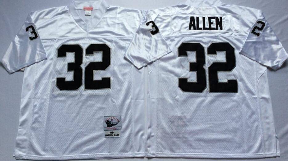 Las Vegas Raiders White Retro NFL Jersey