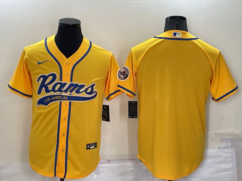 Los Angeles Rams Yellow MLB&NFL Jersey Los Angeles Rams Yellow MLB&NFL Jersey