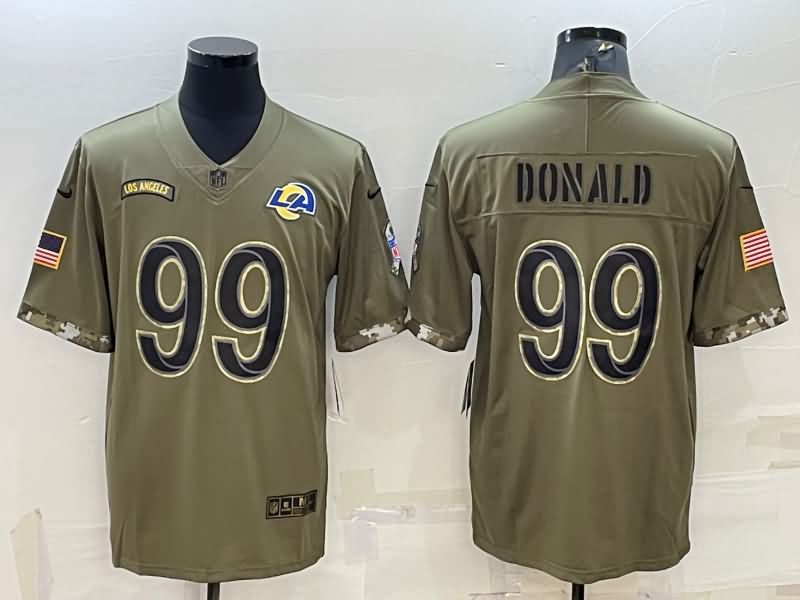 Los Angeles Rams Olive Salute To Service NFL Jersey 07 Los Angeles Rams Olive Salute To Service NFL Jersey 07