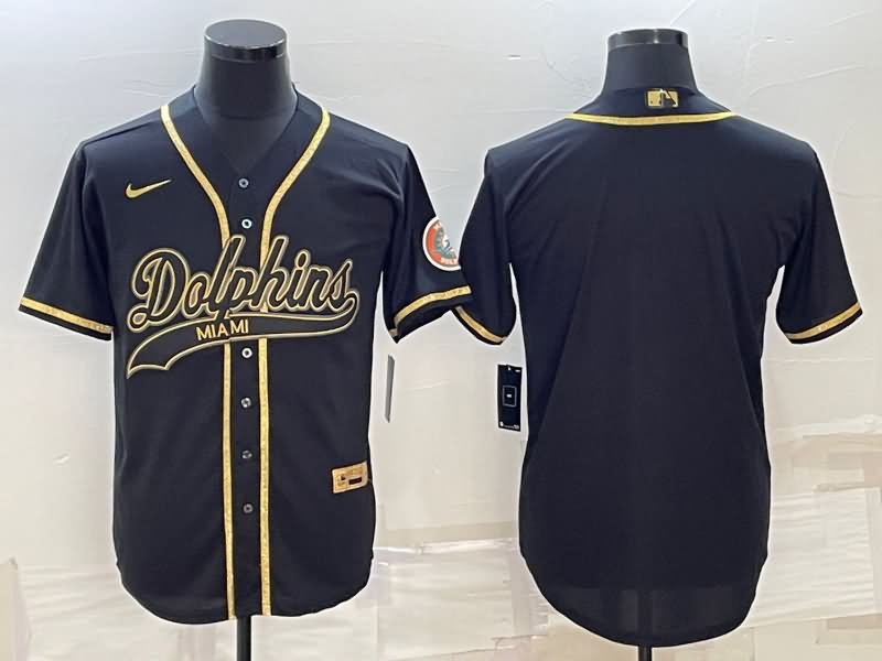 Miami Dolphins Black Gold MLB&NFL Jersey Miami Dolphins Black Gold MLB&NFL Jersey