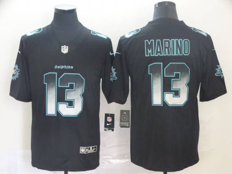 Miami Dolphins Black Smoke Fashion NFL Jersey Miami Dolphins Black Smoke Fashion NFL Jersey