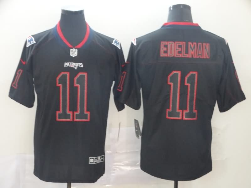 New England Patriots Black Retro NFL Jersey