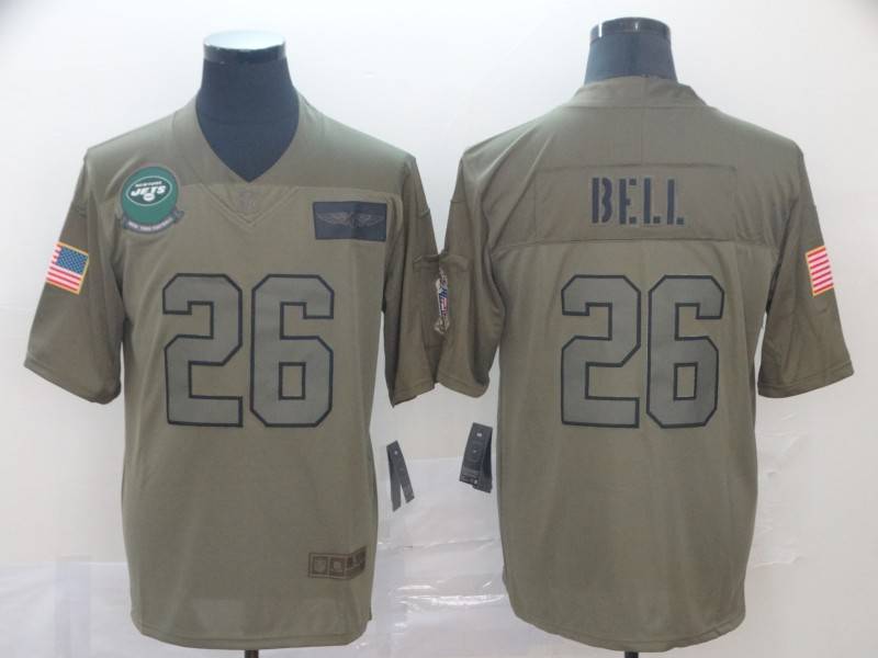 New York Jets Olive Salute To Service NFL Jersey New York Jets Olive Salute To Service NFL Jersey