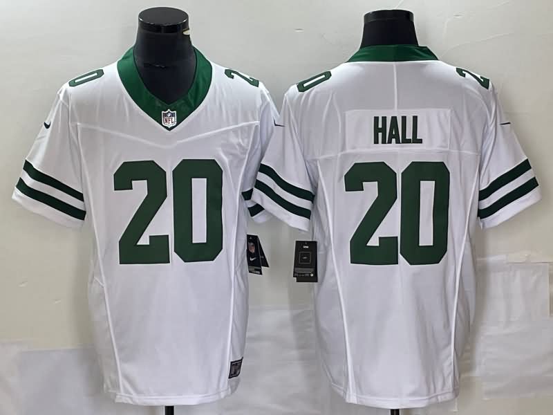 New York Jets White Retro NFL Jersey 02 New York Jets White Retro NFL Jersey 02
