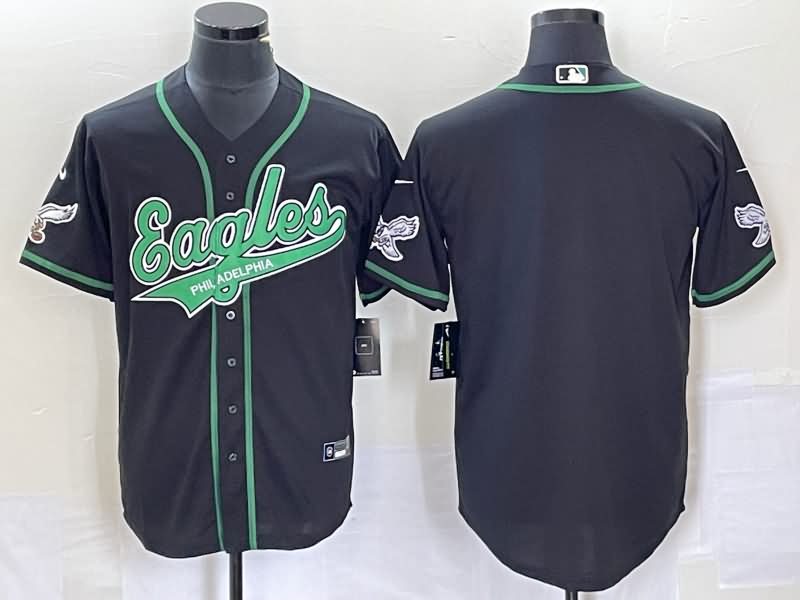 Philadelphia Eagles Black MLB&NFL Jersey 04 Philadelphia Eagles Black MLB&NFL Jersey 04