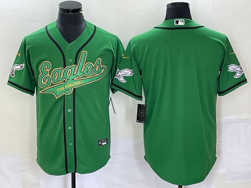 Philadelphia Eagles Green MLB&NFL Jersey 02 Philadelphia Eagles Green MLB&NFL Jersey 02